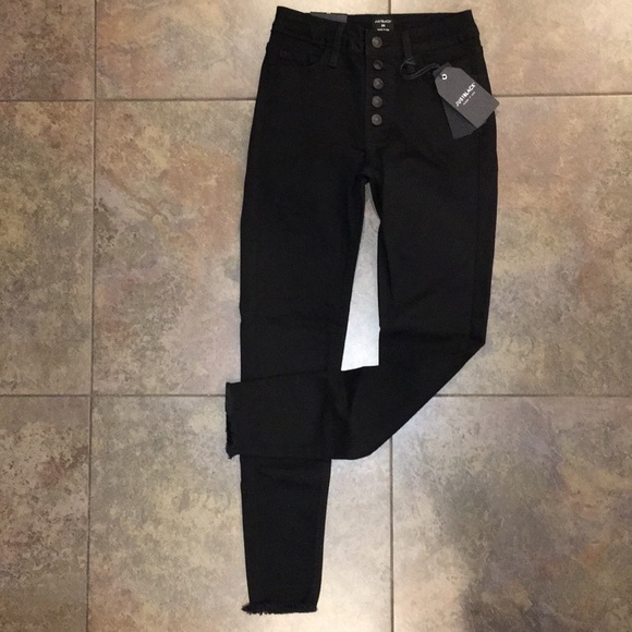 Sale🔹Just Black Button Down Skinny - Picture 3 of 4